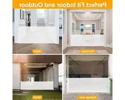 Stair Gate Extendable 0-300cm, Door Gate Roller Blind For Babies, Cats And Dogs, One Hand Operation, Space Saving, Kids Door Gate For Stairs/Doors/Outdoor (Color : Grey)