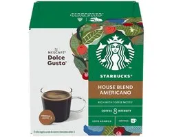 Starbucks House Blend, Capsule de café, Americano, Dolce Gusto, Multicolore, 12 pièce(s)