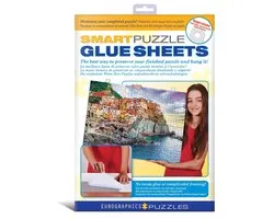 Eurographics puzzel lijm vellen - Smart Puzzle Glue Sheet - 8 stuks.