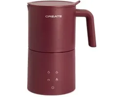 CREATE - Vaatwasserbestendige melkopschuimer en - verwarmer - Bordeauxrood - MILK FROTHER STUDIO PRO