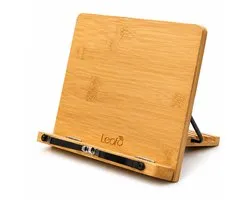 LeafU Reading Book Stand - Bamboo Book Stand - Cookbook Stand - iPad Stand / Tablet Stand - Book Holder - Book holder