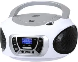 Trevi CMP510 - DAB Digitale Draagbare Radio - Stereo DAB Radio - Wit - Digitaal Draagbaar Radiotoestel