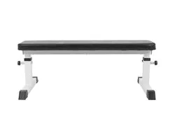 Banc de musculation plat Gorilla Sports Réglable et chargeable jusqu'à 200 kg