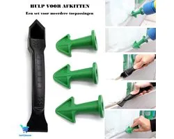Set de scellant 4 pièces | Kit d'aide au pistolet Kit d'aide au kit en silicone - Embout buccal - Grattoir - Kit d'outils Kit d'aide Kit d'outils pour la finition du kit