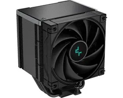 DeepCool AK500 Zero Dark 5x Heat Pipe All Black Single Tower CPU Air Cooler, 1x FK120 120mm FDB Bearing PWM High Performance Fan, Intel: LGA2066/2011-v3/2011/1700/1200/1151/1150/1155 AMD: AM5/AM4, L.S.P Cable, Easy Install, 240W TDP