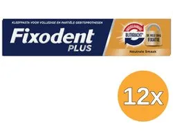 Fixodent Plus Dual Power Kleefpasta - 12 x 40 gram - Voordeelverpakking