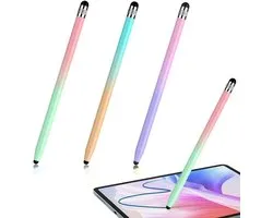 3 Pack Tablet pen Touchscreen pen 2 in 1 rubber stylus touchpen voor alle smartphones/tablets iPhone iPad Pro Mini iWatch Samsung Huawei Xiaomi Surface Chromebook enz