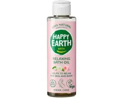 Happy Earth Mama Care Ontspannende Badolie - 100% Natuurlijk - Microplasticvrij - Veilig Tijdens de Zwangerschap - 150 ml