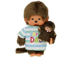 Monchichi Garçon 20cm Super Papa avec Bebichichi