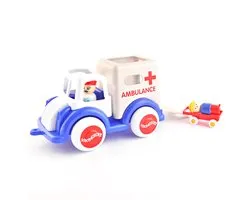 Viking Toys - Grote ambulance in doos