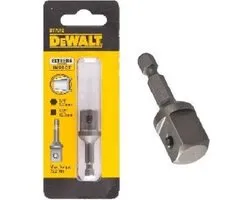 DeWALT IMPACT slagschroefadapter 1/4 zeskant naar 1/2 vierkant - DT7512