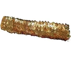 Glitter pailletten disco haarband - goud - Dames - Carnaval party kleding - Hoofdband - Glamour