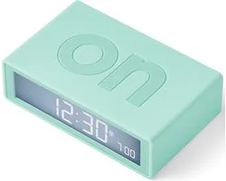Lexon Flip Classic digitale omkeerbare wekker ON OFF - mint groen