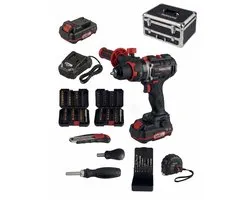 PARKSIDE PERFORMANCE 20 kit de démarrage pour perceuse à percussion sans fil avec kit d'accessoires de 97 pièces