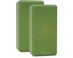 Yogablock yogiblock® basic - art collection - sparkling sunray - kiwi - 2er-Set