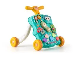 The Honest Market - Baby Walker - Multifunctionele Loopwagen met Muziek - Groen - Educatief Babyspeelgoed - Pull & Push Toy