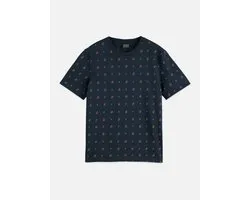 T-shirt à coupe droite Scotch & Soda micro-imprimé