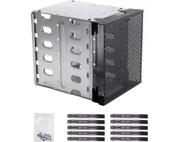 Interne Harde Schijf Behuizing voor 5x 3.5 inch SATA/SAS Drives - Hot-Swap Lade Rek