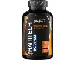 EthicSport Ramtech BCAA 4:1:1 120 Tablets – With Beta-Alanine, Zinc & Vitamins B6/B1 – Muscle Recovery & Performance