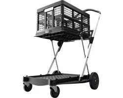 Inklapbare trolley CLAX® incl. vouwkrat, 46 l