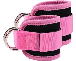 2-Piece Pull Rope - Foot Loop - Adjustable Ankle Strap - Foot Loops - Drawstring with D-Rings for Men and Women - Leg Stretcher - Fitness - Glutes - Leg Training - Workout Equipment