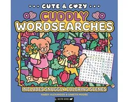 Cute & Cozy: Cuddly Wordsearches: Includes Snuggly Coloring Scenes