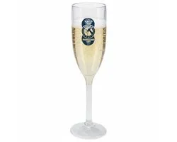 Excellent Houseware Champagne glas - 165 ml - onbreekbaar kunststof - camping/catering glazen - flute - prosecco glas