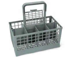 Panier à couverts lave-vaisselle adapté pour Bosch, Siemens, Whirlpool, Indesit, Bauknecht, Miele, LG, Samsung, Haier, Beko 24 x 13,5 x 24 cm - 7 compartiments - lave-vaisselle panier à couverts panier à couverts panier à couverts