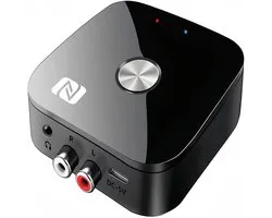 carmdering - Bluetooth 5.3 audio-NFC Bluetooth 5.3 Ontvanger - Draadloze Audio Adapter - Stereo Receiver - Snelle NFC Koppeling - Dual Device Connectie - Duurzaam Plastic - Compact Design - Hi-Fi Muziekstreaming - 1 Stuk