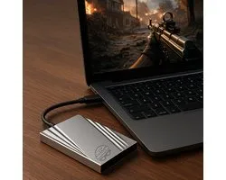 Dutch Wanted Ultra Glance - SSD - Extern SSD – 256GB - SSD externe harde schijven - Plug and play - Snelle writingspeed van 550mb p/s - Geschikt voor Gaming op Laptop, PS5, XBOX - USB 3.2 - Externe harde schijf - Gratis beschermhoes