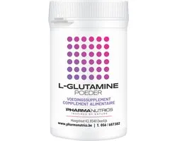 L GLUTAMINE POEDER 250 Gram Pharmanutrics - Zuivere l-Glutamine - Spierherstel - Darmwerking - Natuurlijk voedingssupplement