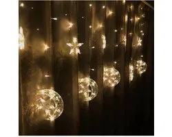 Ramadan decoratie - Eid mubarak - Tuinverlichting - Maan en Ster - Multicolor - 2,5 meter - 8 Lichteffecten - Voor Binnen en Buiten