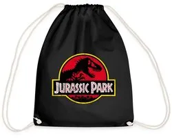 Sac de Sport Jurassic Park Classique Logo en Rouge Met T-Rex