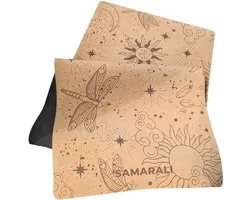 Samarali Cosmic Harmony - Kurk Yogamat XXL - Extra Lang en Breed - Antislip Natuurrubber - 200 x 68 x 0,4 cm