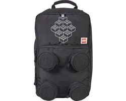 LEGO Bricks Petersen School Backpack, voor een jongen, Zwart, Rugzak, maat: One size