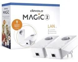 Devolo Magic 2 LAN 2400 Mbit/s Ethernet LAN Wit 2 stuk(s)