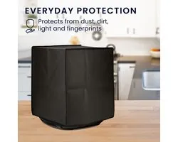 kwmobile heteluchtfriteuse beschermhoes geschikt voor Ninja Air Fryer MAX (5,2L) - Kunststof hoes voor friteuse in donkergrijs