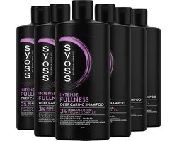 Syoss Fullness - Shampoo - Haarverzorging - Voegt Textuur Toe - Geeft Volume - Versterkt Het Haar - Dun en Zwak Haar - Voordeelverpakking - 6x440ml