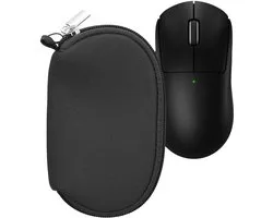 Housse de protection pour souris d'ordinateur kwmobile compatible avec Logitech G PRO X Superlight 2 - Housse de protection pour souris avec fermeture éclair - Housse de protection en néoprène gris foncé