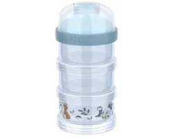 Mepal Mio Melkpoedertoren 3-delig Little Dutch - 360 ml - Luchtdichte afsluiting met schekdop - Multifunctioneel opbergen en doseren - Forest Friends