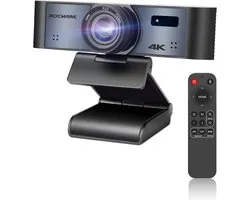 Webcam 4K Ultra HD met AI Tracking en Auto Framing - USB 3.0 voor Laptop en Conferenties