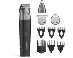 BaByliss Precision Pro 10-in-1 Multi Trimmer - Draadloos met Lithium-Ion Batterij - Japanse Stalen Messen - 100% Waterproof - Baard-, Body-, Neus- en Oortrimmer - USB-Oplaadbaar – Voor professionele precisie