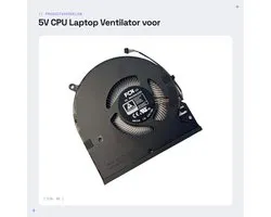 Dailygoods - 5V CPU Laptop Ventilator voor Razer Blade 15 Modellen