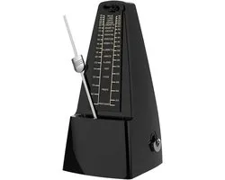 Métronome Mécanique Noir - Son Fort Pour Piano - Batterie - Violon - Guitare