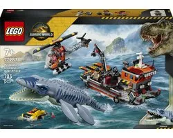 LEGO Jurassic World Mosasaurus Bootaanval Dinosaurus Speelgoed voor Kinderen 77983