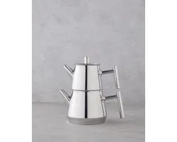 English Home - Theepot set - New Aden - 1,25 lt + 2,5 lt - RVS - Zilver