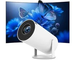 Mini-projecteur portable avec prise en charge 4K, système Android et correction automatique de l'image