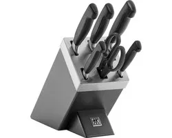 Zwilling Four Star Serie - Messenset - Zelfslijpend Blok - 7 Stuks - Grijs