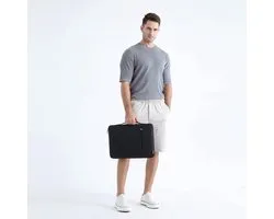Laptoptas, hoes van 17 inch, schokbestendig, waterdicht, laptophoes, pc-case, notebookbeschermhoes, voor 17,3 inch HP Pavilion 17 Envy 17/Dell Inspiron 17/Lenovo IdeaPad/LG Gram/ASUS/MSI, zwart