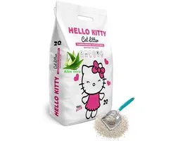 Hello Kitty Klonterende Bentoniet Kattenbakvulling Aloe Vera 20L